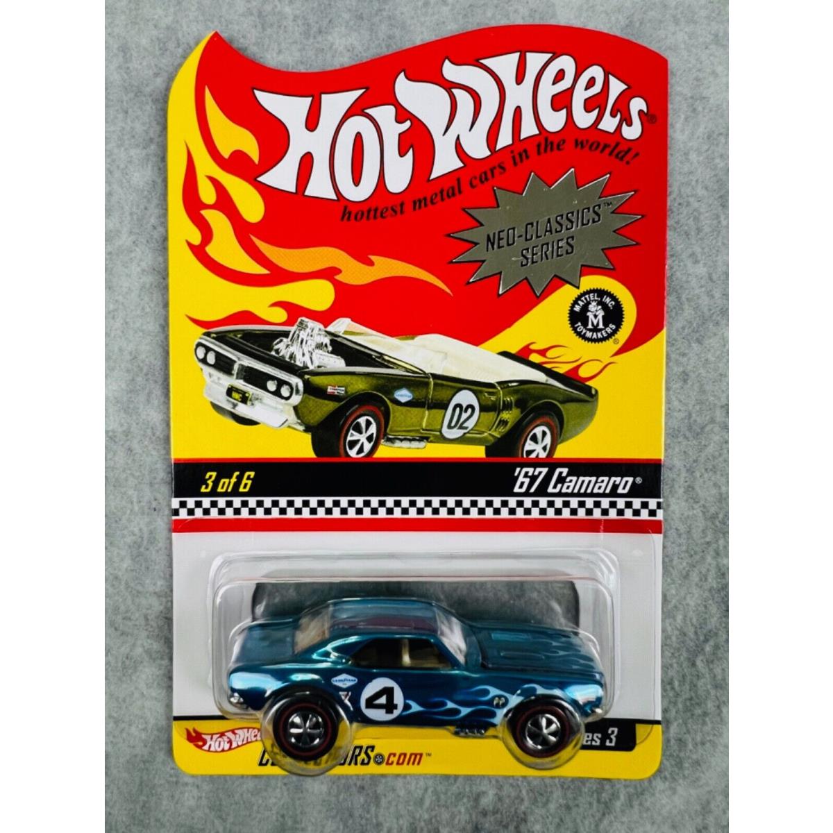 Hot Wheels 67 Chevy Camaro Blue Rlc Series 3 4504/10500 H31