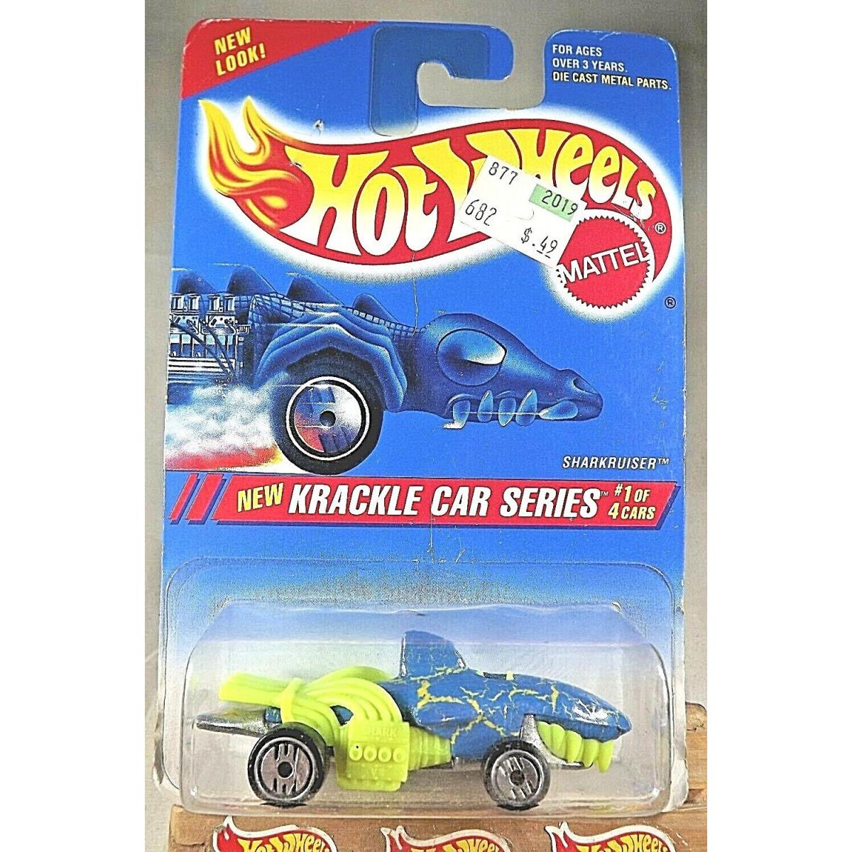 1995 Hot Wheels 280 Krackle Car Series 1/4 Sharkruiser Blue-lime W/chrome UH Sp