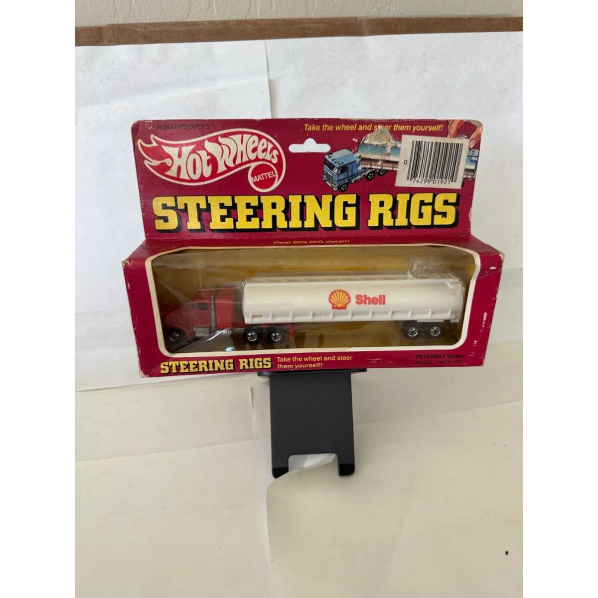 1982 Hot Wheels Steering Rigs Peterbilt Tanker Shell Oil Red Truck Red Box P78