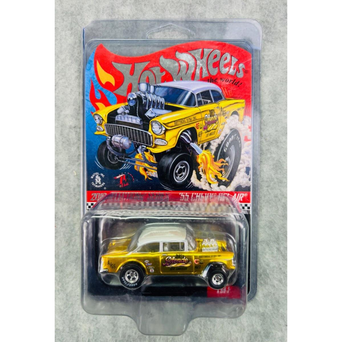 Hot Wheels Rlc 2019 `55 Chevy Bel Air Gasser Dirty Blonde Gold H9