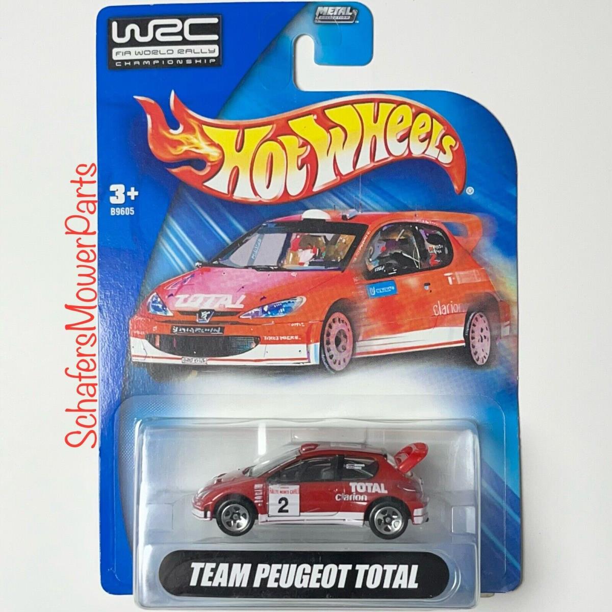 Hot Wheels Racing 2004 Wrc Fia World Rally Championship Team Peugeot Total 206