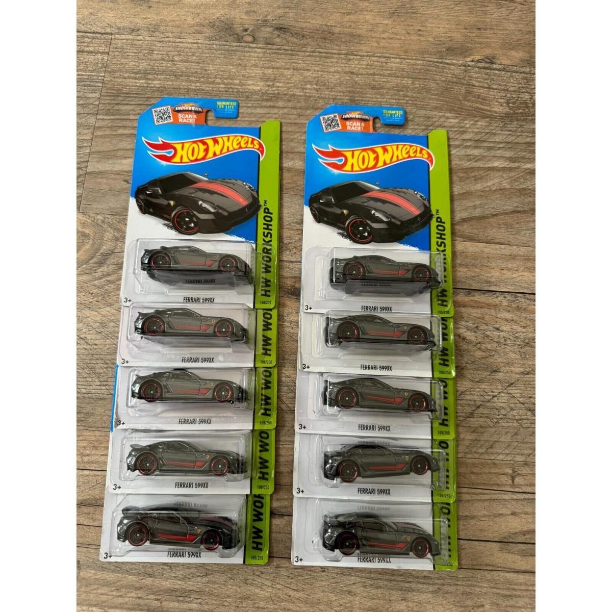 Hot Wheels Ferrari 599XX HW Workshop Set of 10 C48