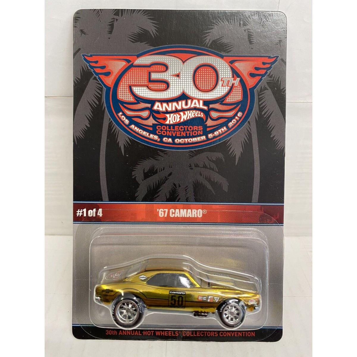 Hot Wheels 1967 Camaro 30th Collector Convention 2016 Los Angeles Excellent Cond