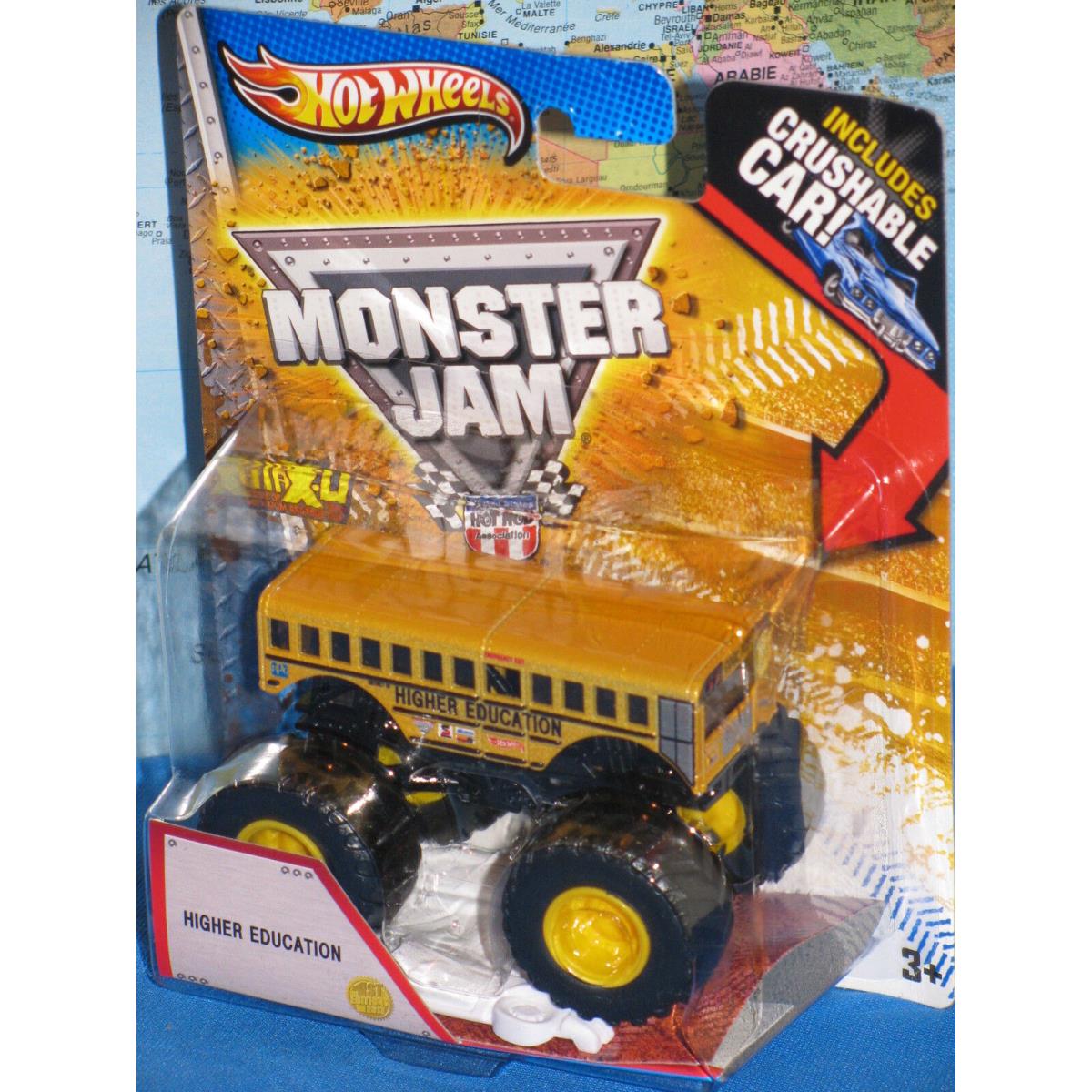 Hot Wheels Monster Jam Higher Education 1st Edition Crushable Car