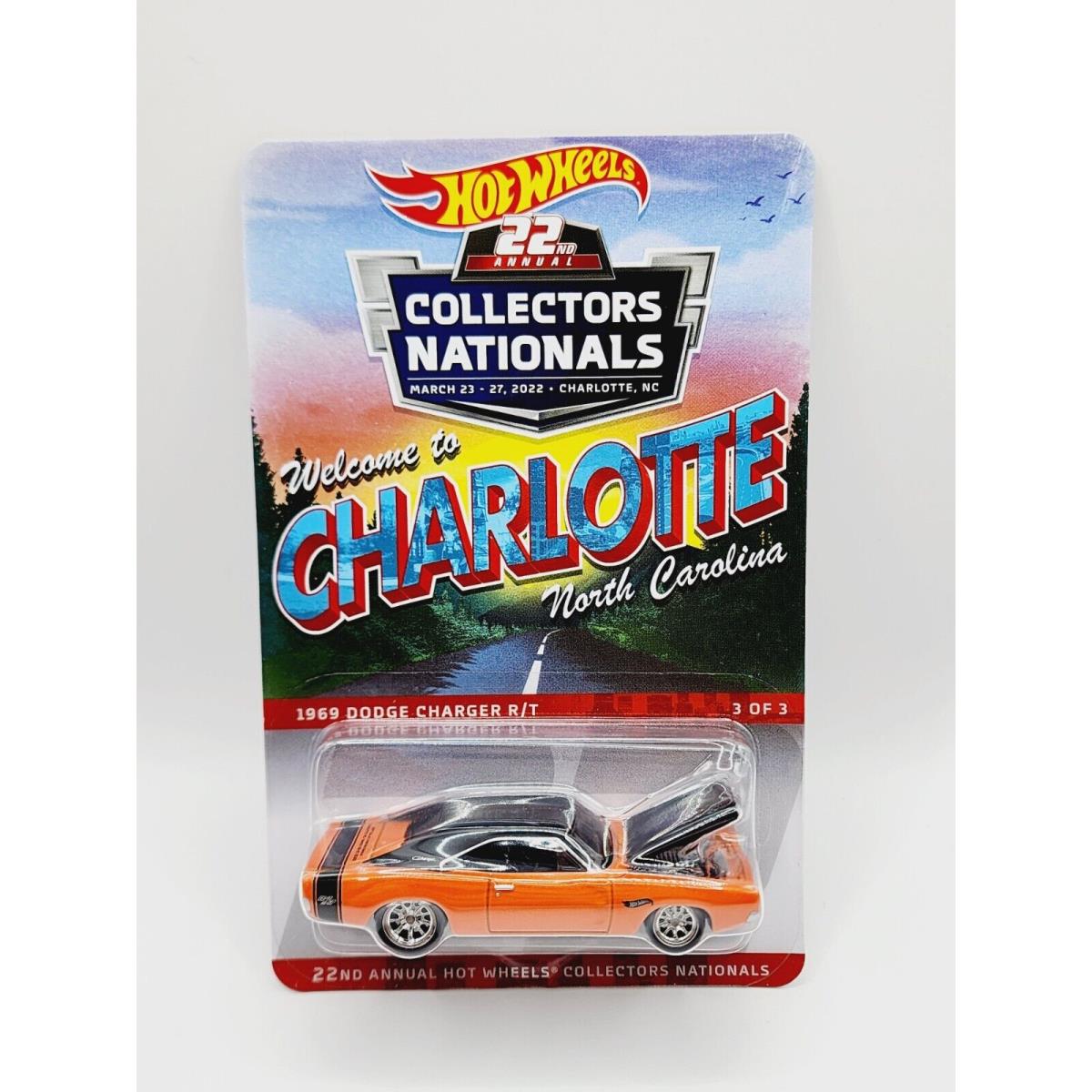 Hot Wheels 22ND Nationals 1969 Dodge Charger R/t 3532 Very Nice N790