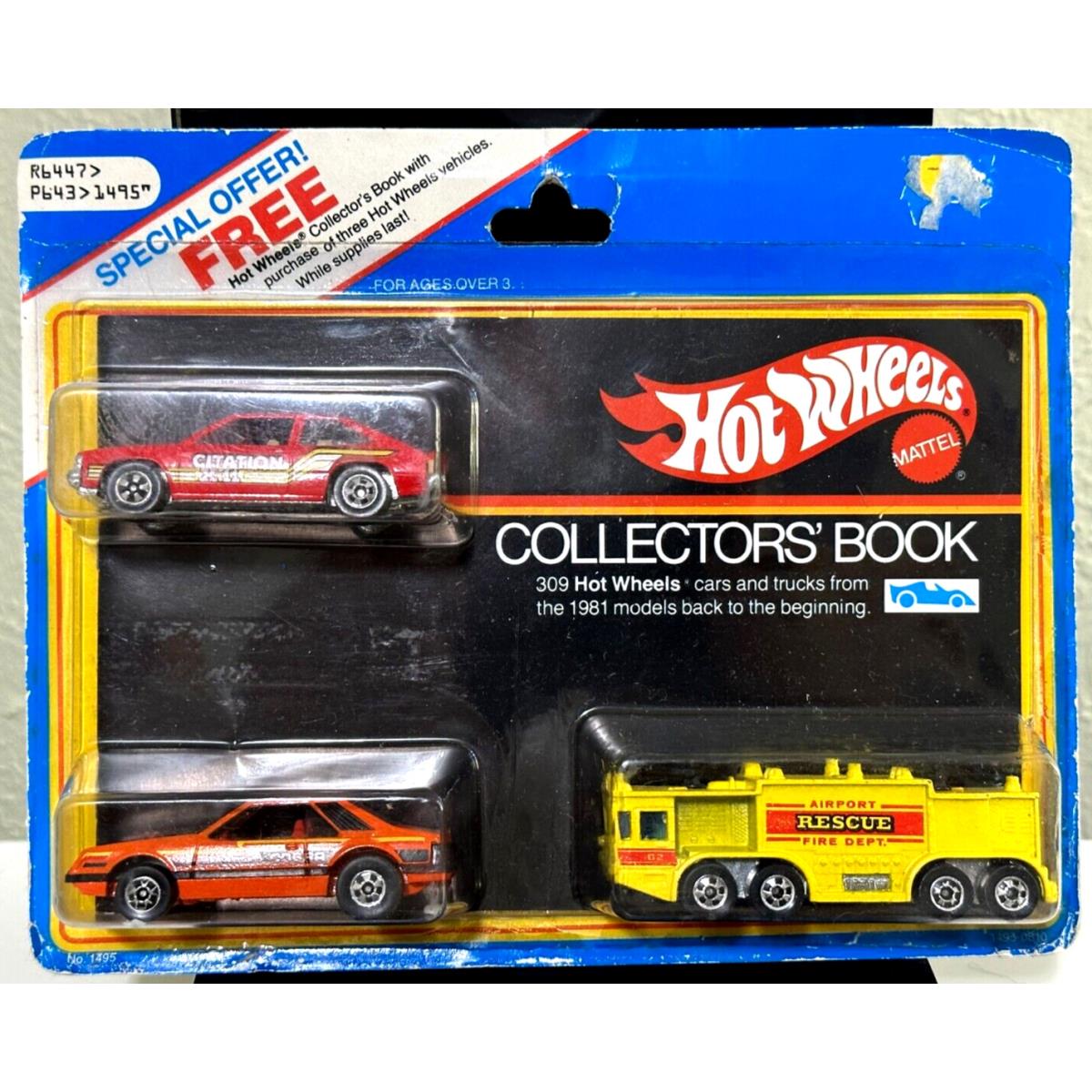 1978 Hot Wheels Blackwall Limited Edition Toys R US 3 Pack Orange Cobra Citation