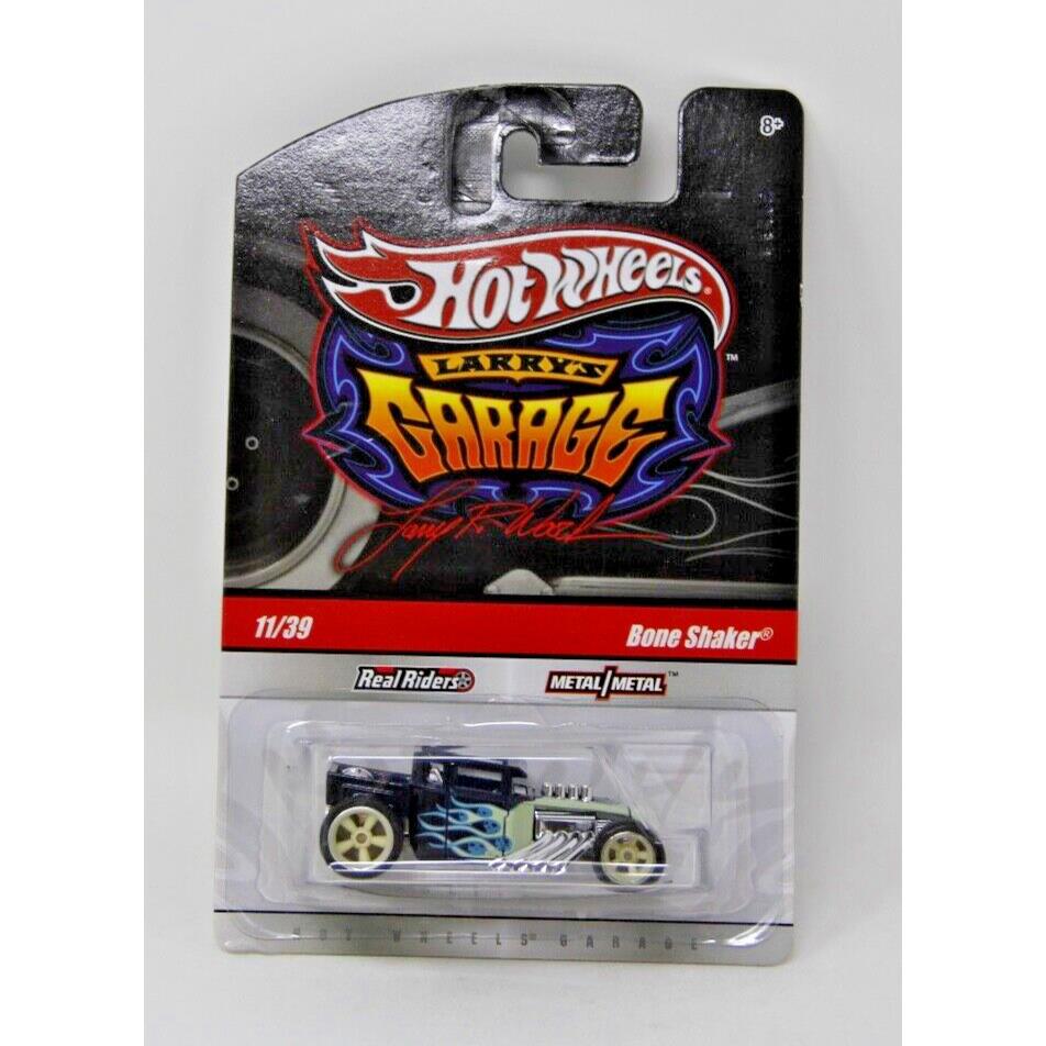 Hot Wheels Larry`s Garage 11/39 Blue Bone Shaker Chase W/initials W Protector