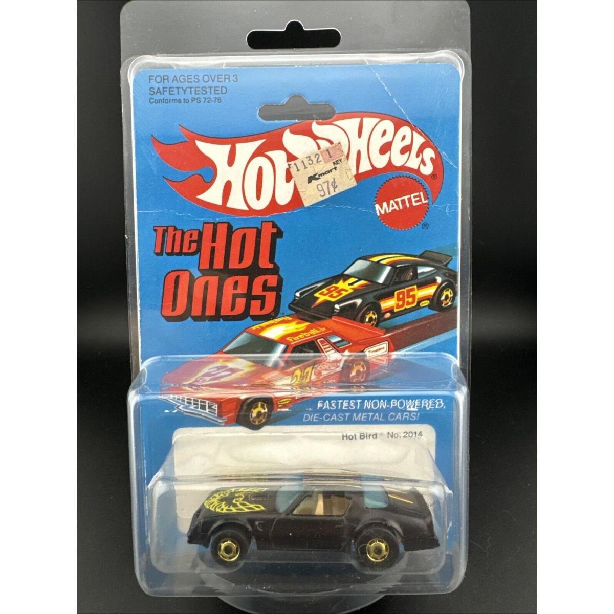 1982 Hot Wheels Black Hot Bird The Hot Ones 2014 Gold Wheel Porsche ON Card