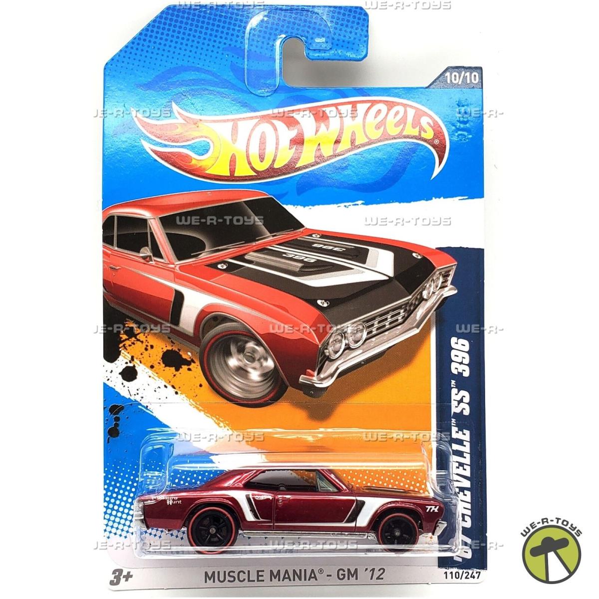 Hot Wheels 67 Chevelle SS 396 Muscle Mania Vehicle 2011 Mattel V5370