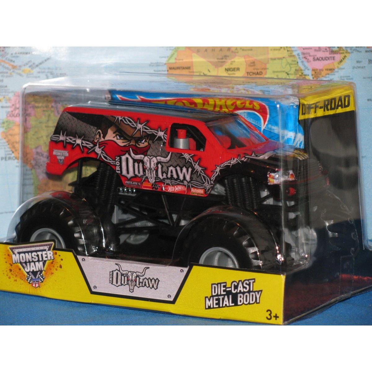 1/24 Hot Wheels Monster Jam Truck Outlaw Off-road Die-cast