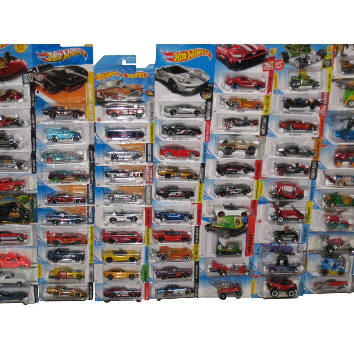 Hot Wheels Mattel Mixed Toy Die Cast Cars -- Lot of 70 Cars