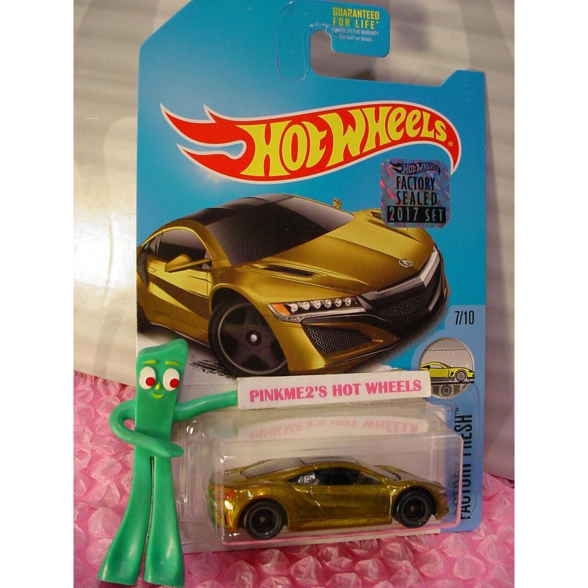 Hot Wheels Super Treasure Hunt `17 Acura Nsx Yellow 2017 Factory Protecto