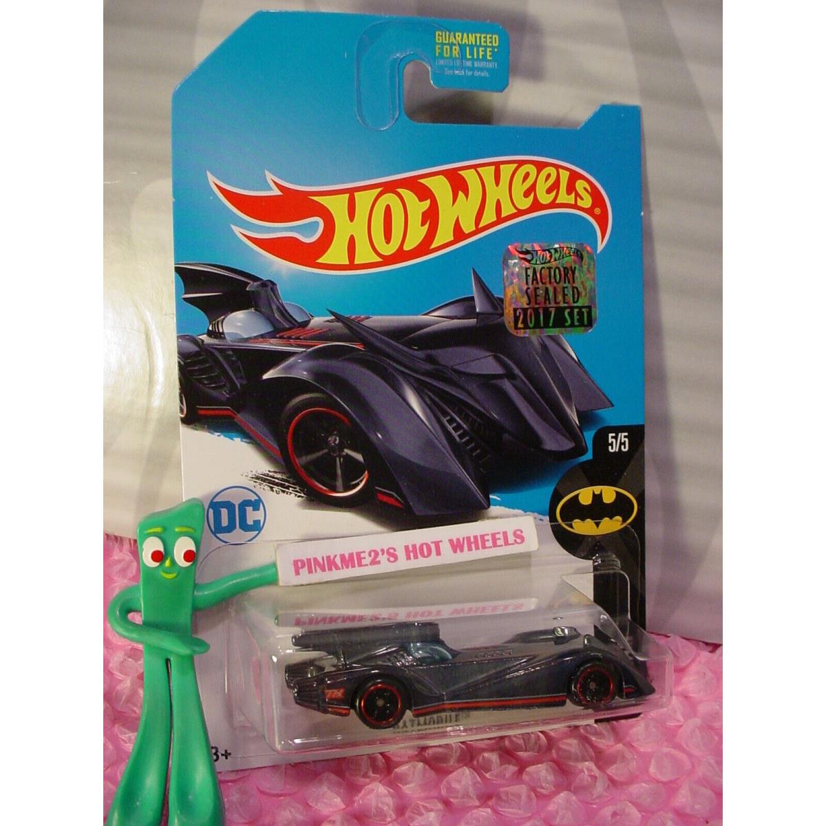 2017 Hot Wheels Super Treasure Hunt Batman Batmobile Real Riders Factory Set