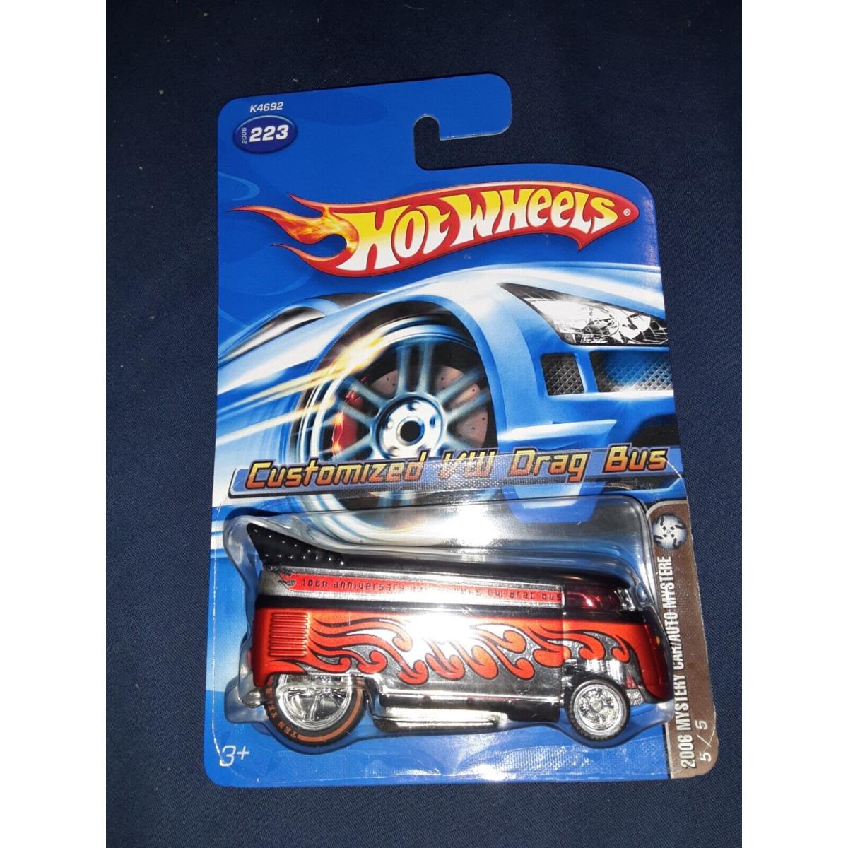 Hot Wheels 2006 Mystery Car Volkswagen Drag Bus Vw Protecto Real Riders Limited