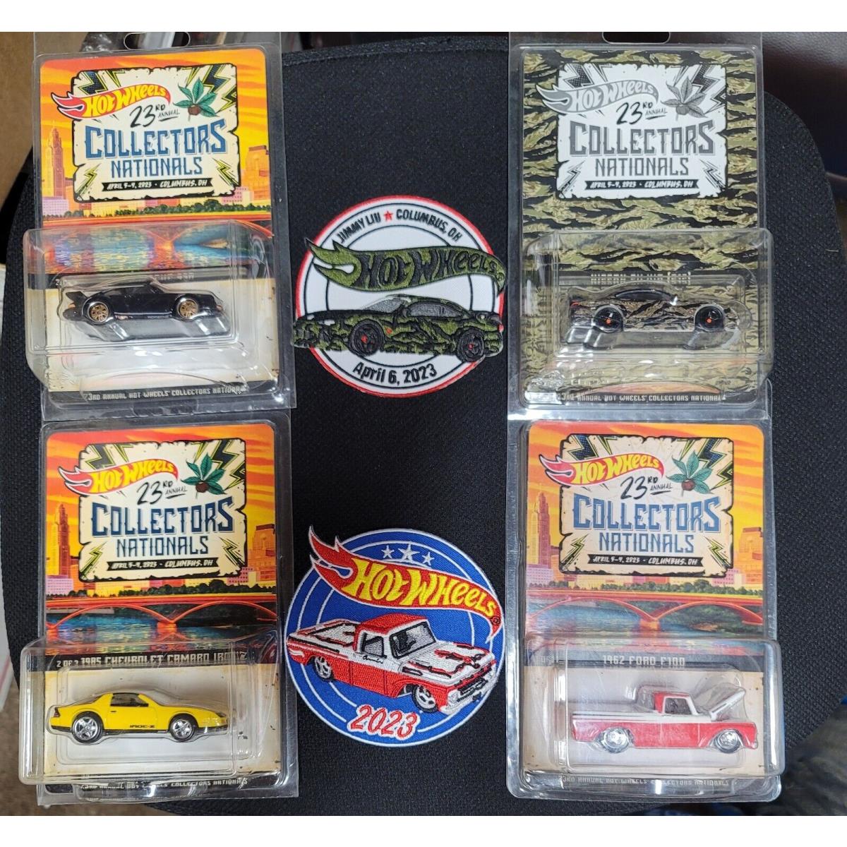 Hot Wheels 23rd Annual Collectors Nationals 4 Car Matching 00093 Set on All 4