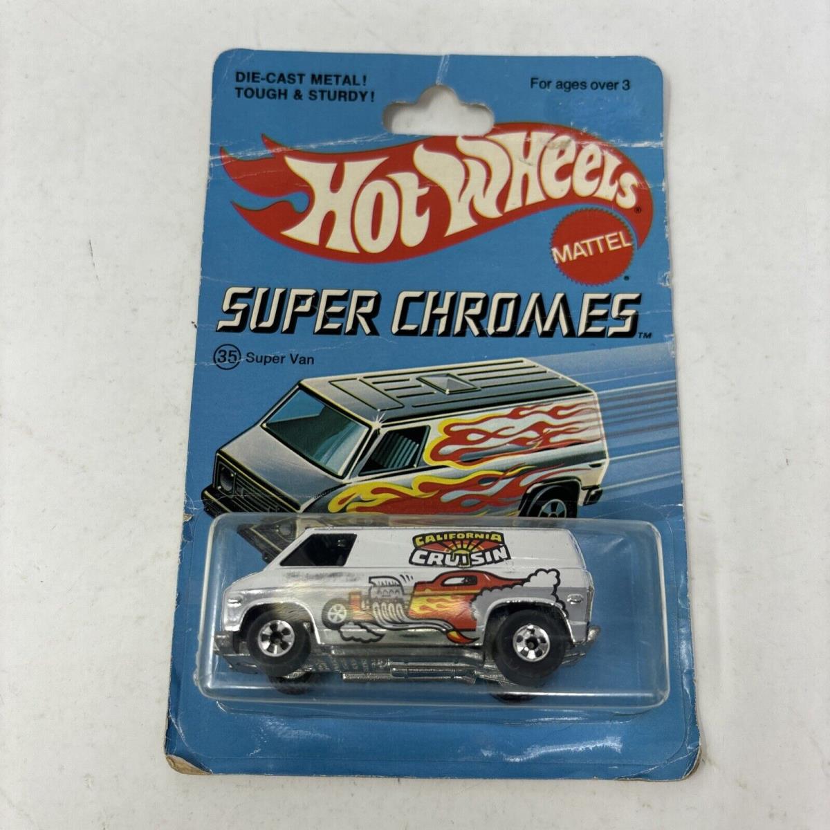 Hot Wheels Super Chromes no.35 Super Van California Cruisin Cracked Bubble