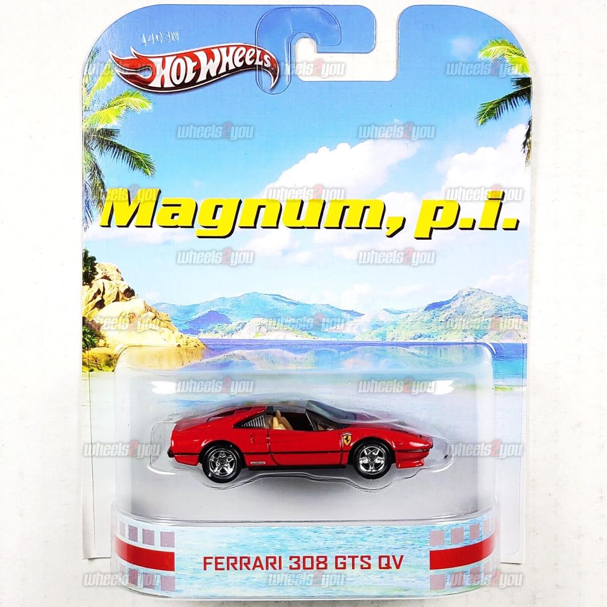 Hot Wheels Ferrari 308 Gts QV Red Magnum pi - HW Retro Entertainment 1:64 X8908