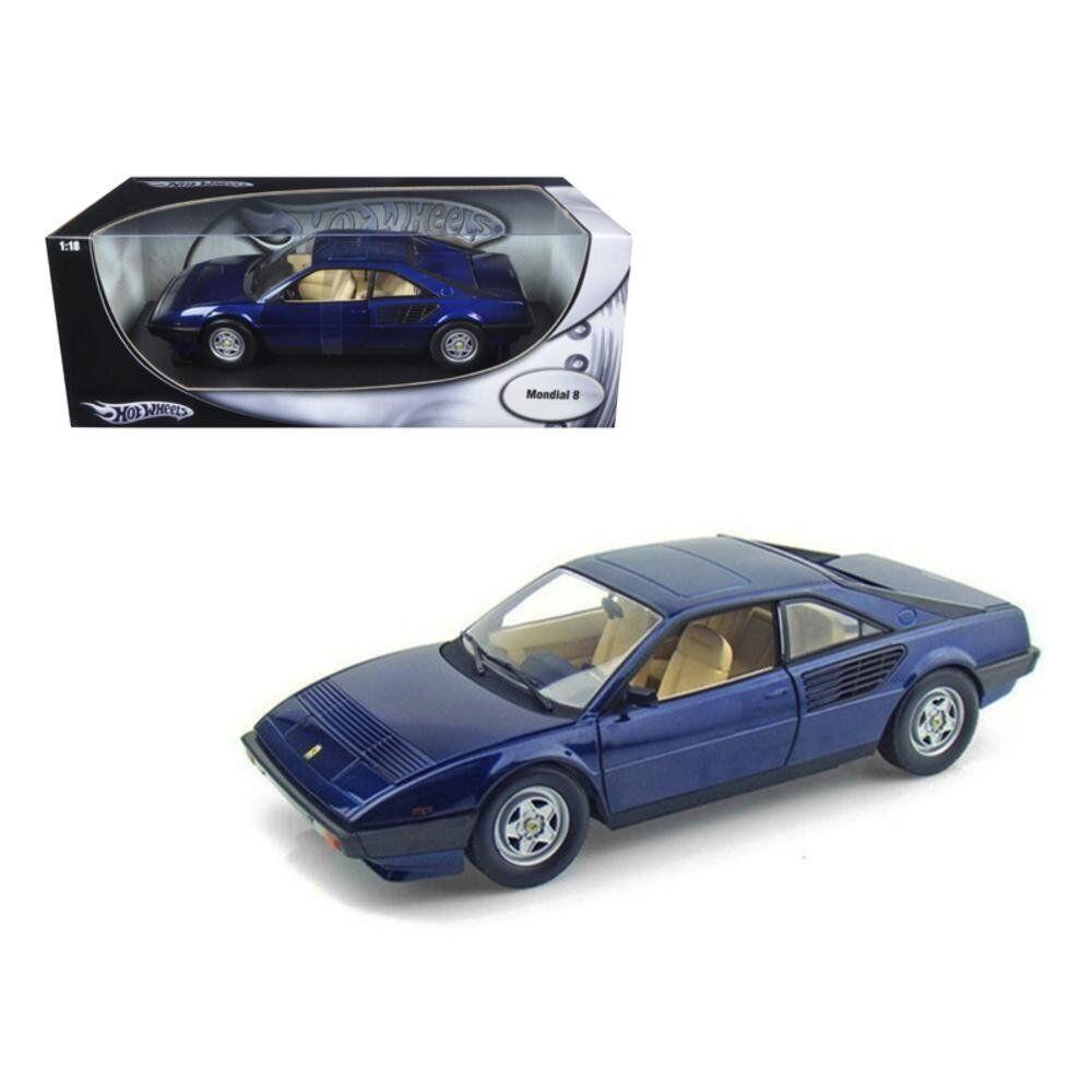 Hot Wheels Ferrari Mondial 8 Blue 1/18 Diecast Model Car by Hotwheels