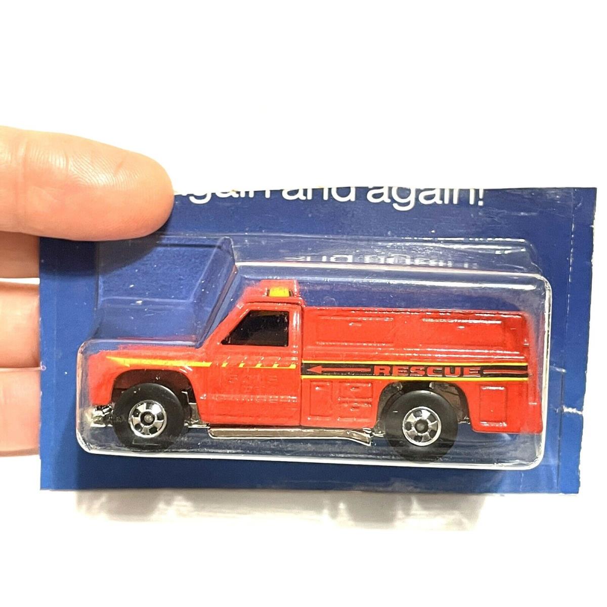 1988 Hot Wheels Color Racers Rescue Ranger Emergency IN Blister