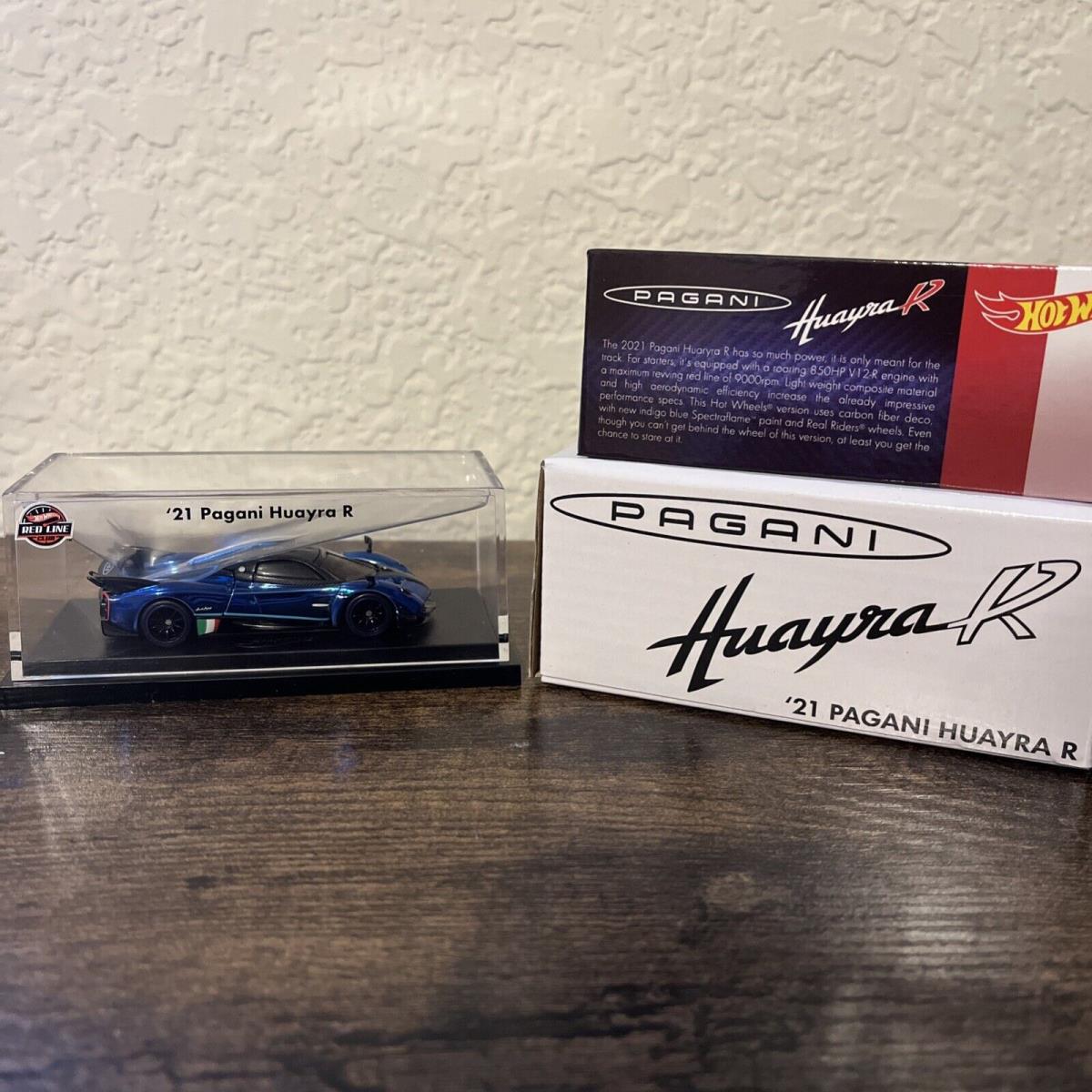 IN Hand Hot Wheels Collectors Rlc Exclusive 2021 Pagani Huayra R Blue