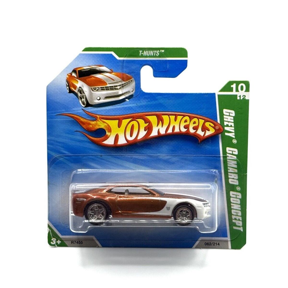 2010 Hot Wheels Short Card Super Treasure Hunt Chevy Camaro Concept 54/240