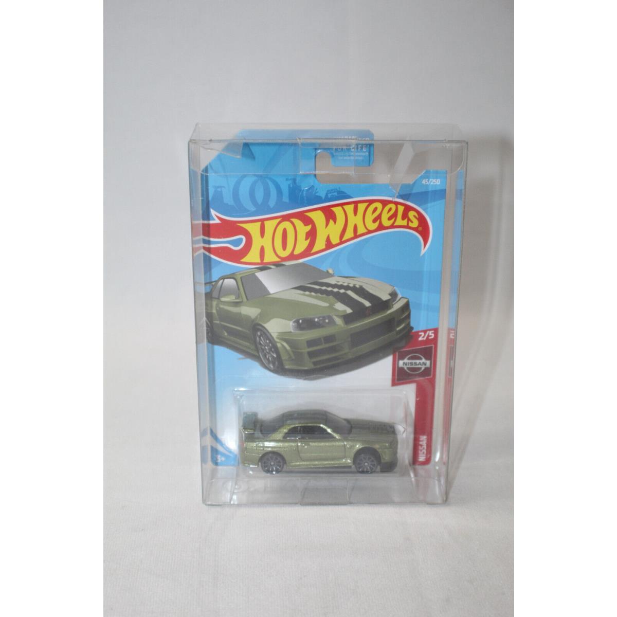 Hot Wheels Nissan Skyline Gt-r BNR34 Green Factory Error - Front Not Pressed