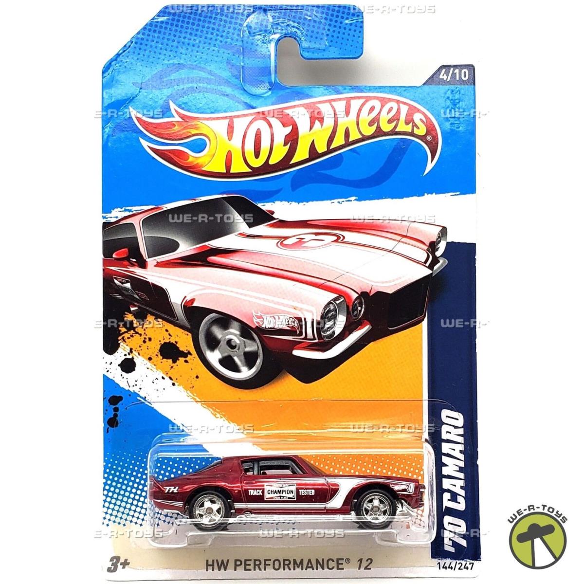 Hot Wheels 70 Camaro HW Performance Super Treasure Hunt Car 2011 Mattel V5371