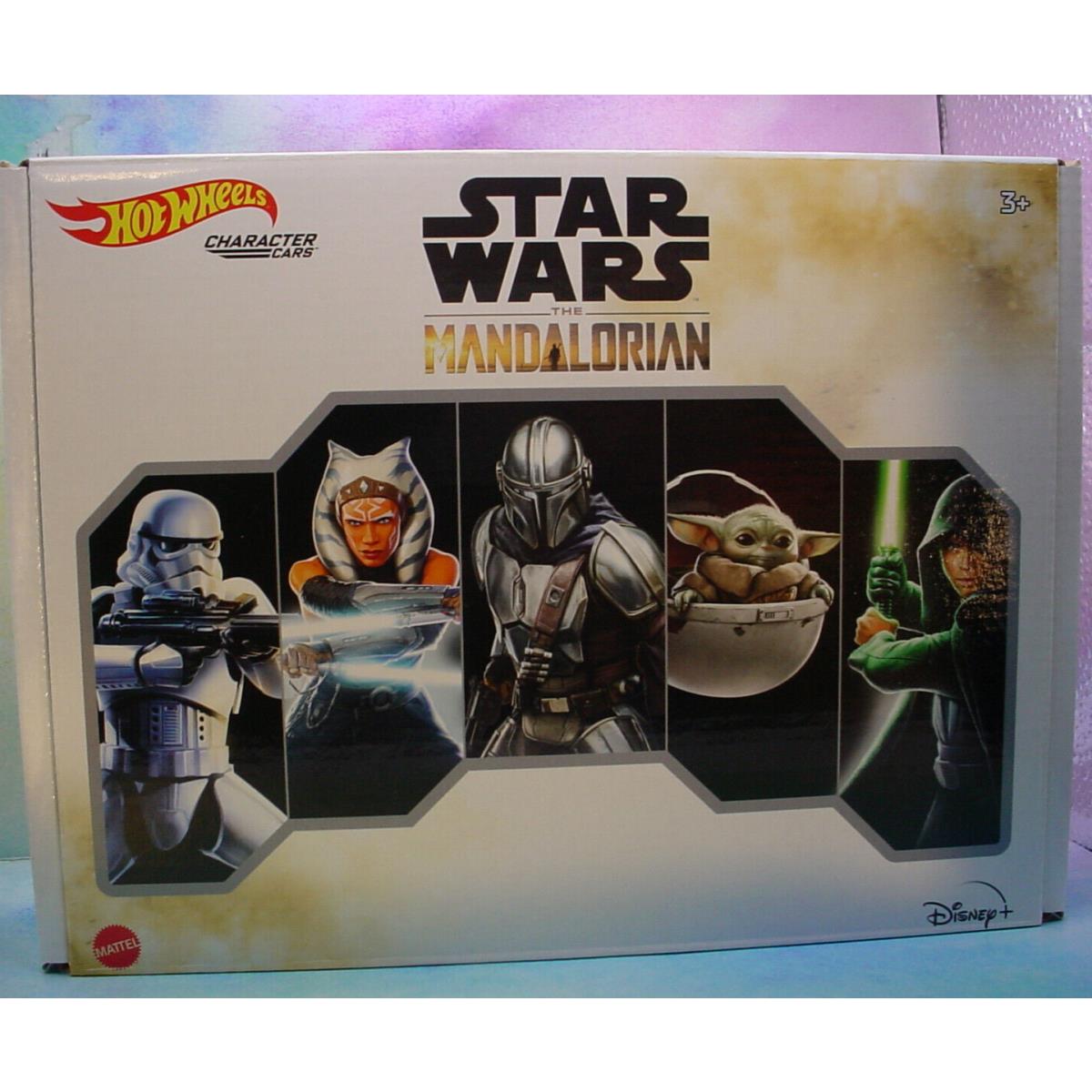 Star Wars The Mandalorian Hot Wheels Disney Character Cars 5-pack Collector Box