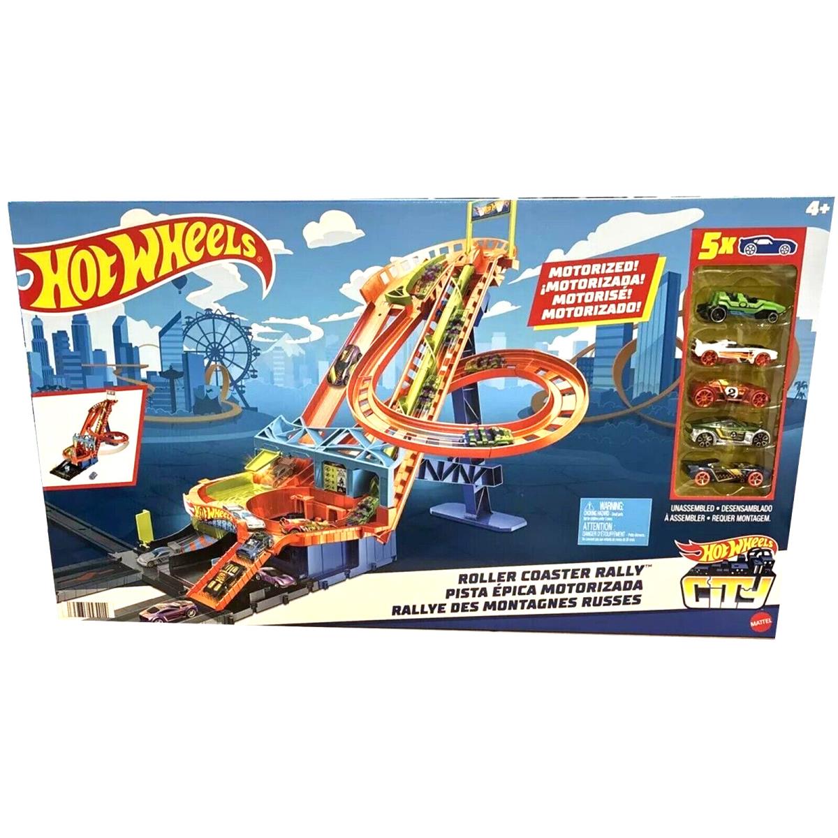 Hot Wheels Roller Coaster Rally Playset