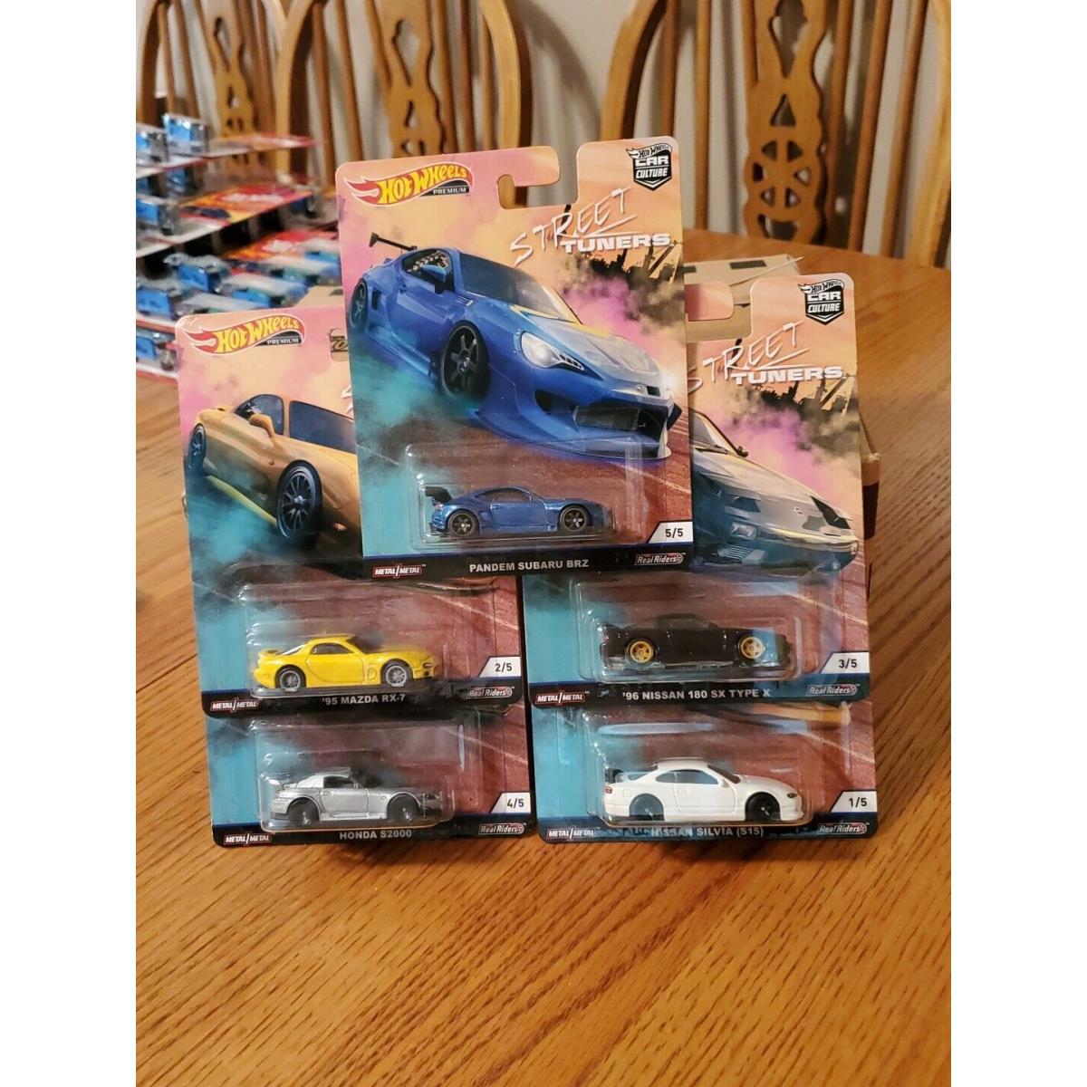 Hot Wheels 2019 Premium Car Culture Street Tuners Complete Set of 1 - 5