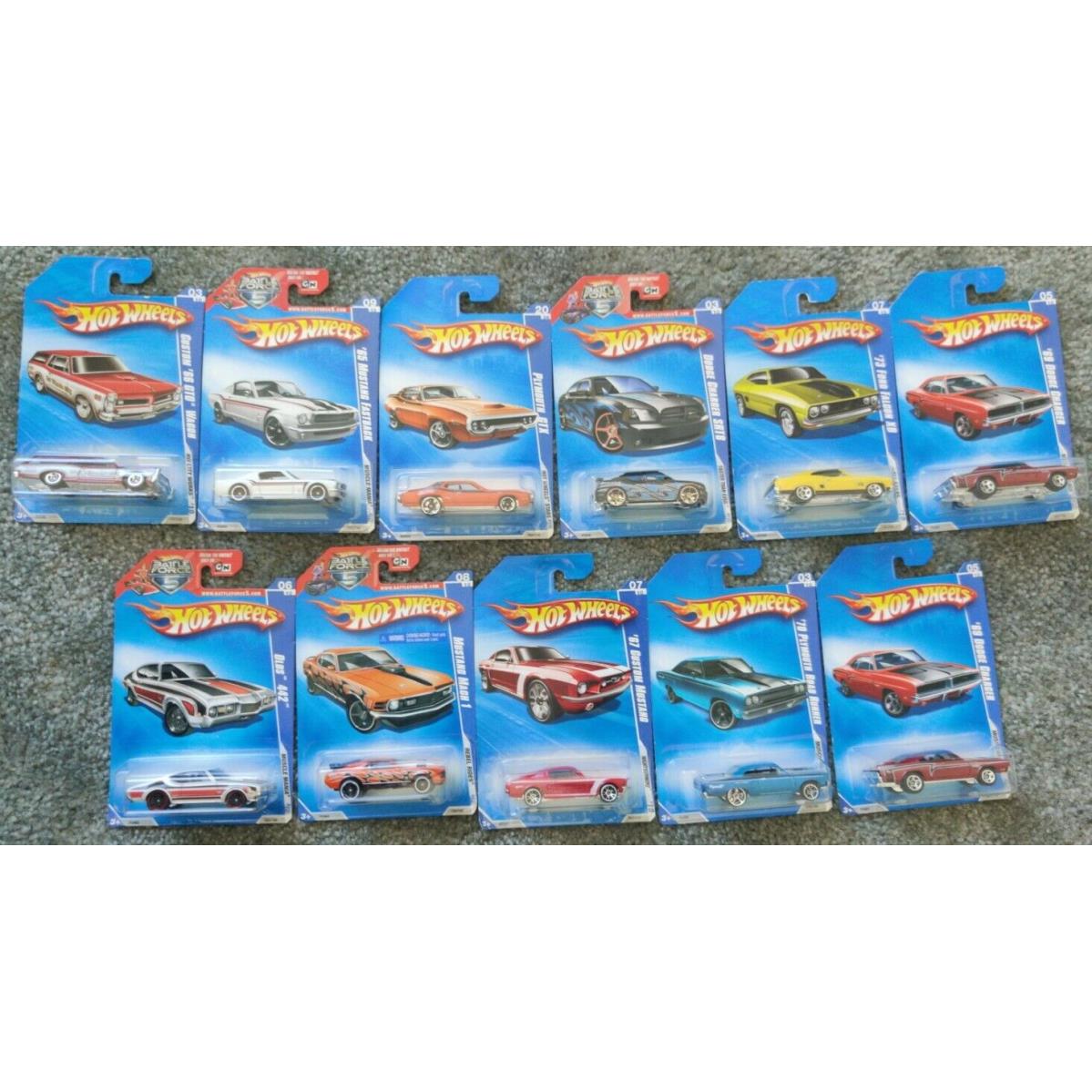 Hot Wheels 85 Muscle Mania 9/10 `08 `09 `10 Bundle of 11 Hot Wheels