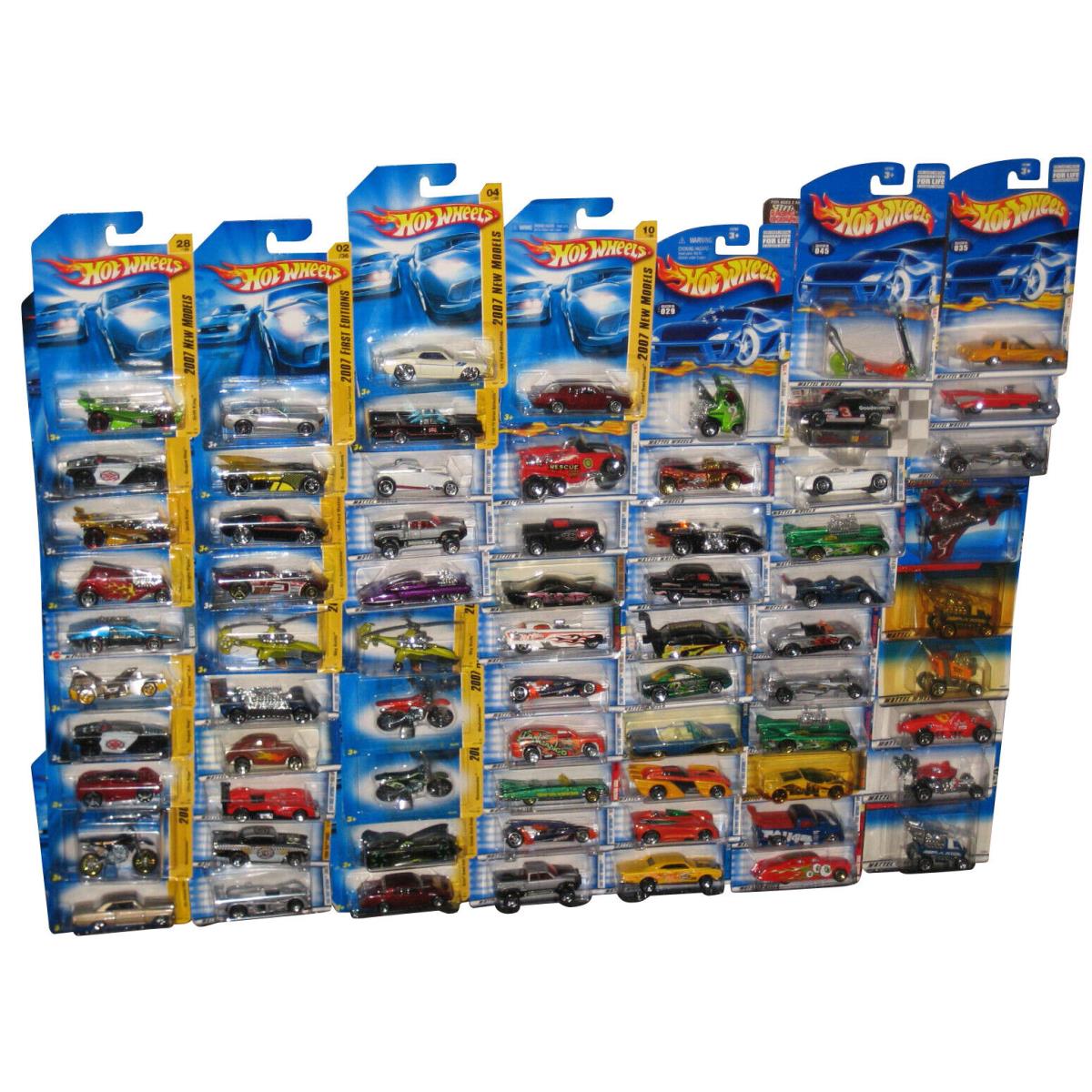 Hot Wheels Mattel Mixed Die-cast Collection Toys -- Lot of 70 Cars