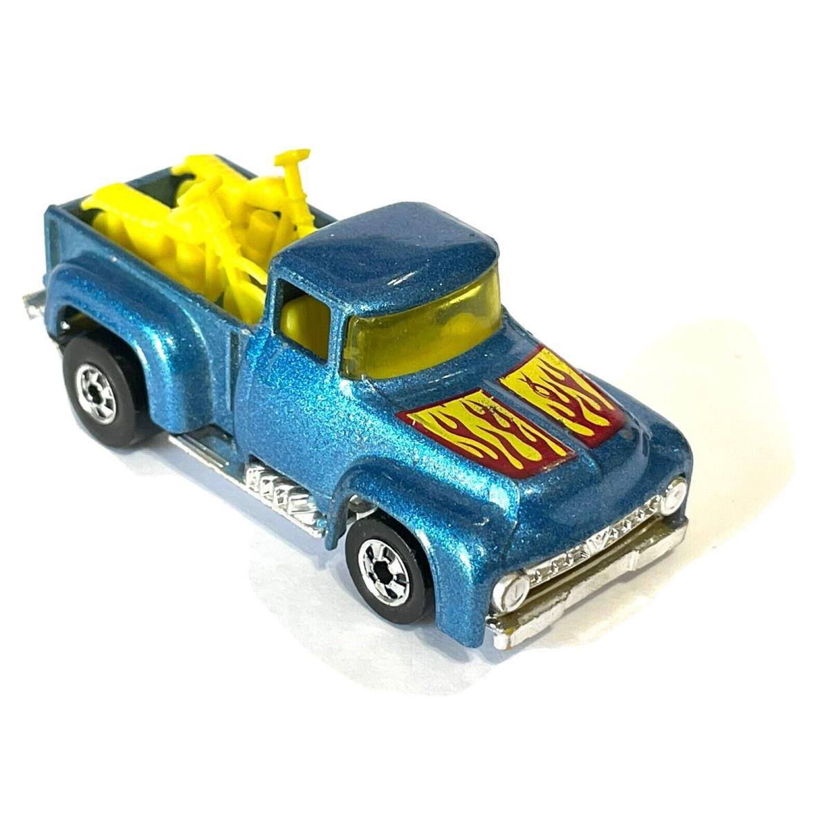 Loose Hot Wheels Black Walls Blue Metal Flake HI Tail Hauler