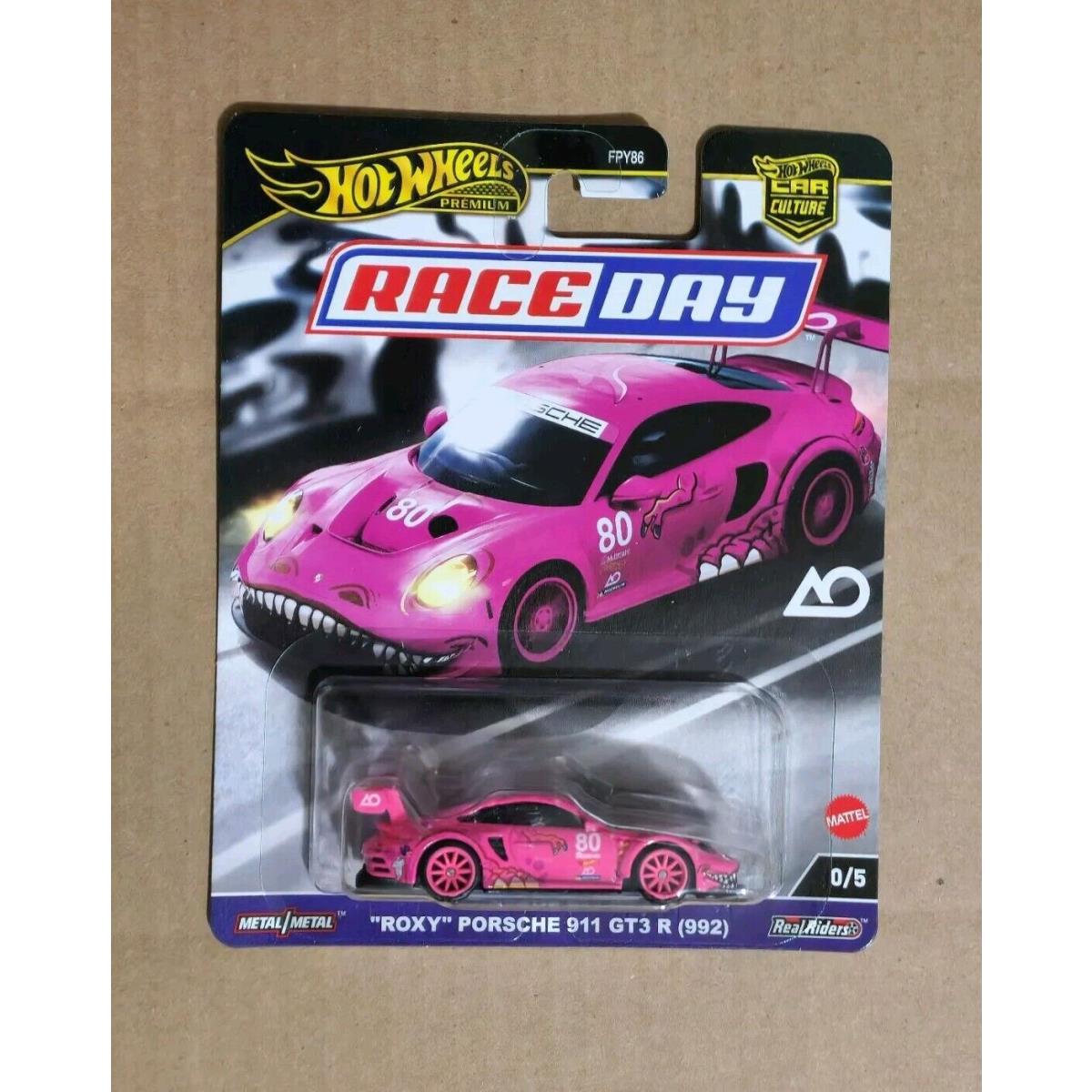 Hot Wheels 1:64 Chase Roxy Porsche 911 GT3 R 992 Pink