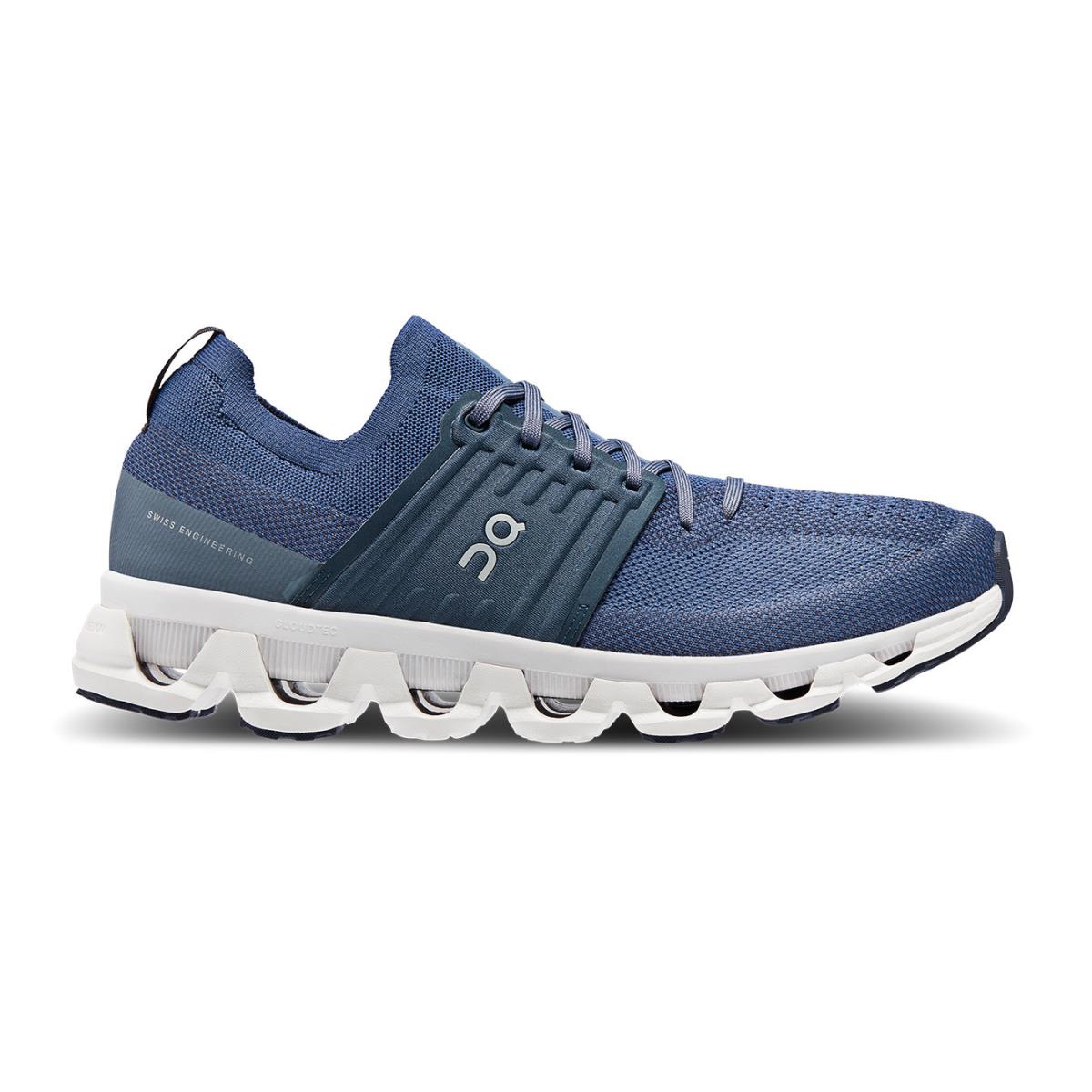 On Running Mens Cloudswift 3 Running Shoes - Denim/midnight