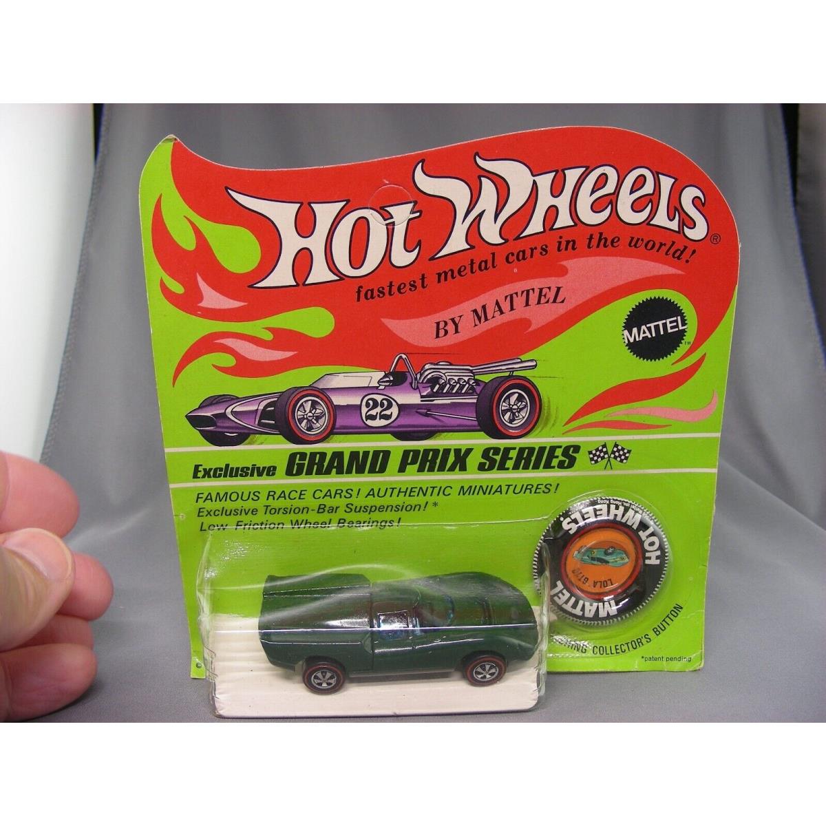 Hot Wheels Redline Lola GT70 Dark Green Enamel HK in Blisterpack