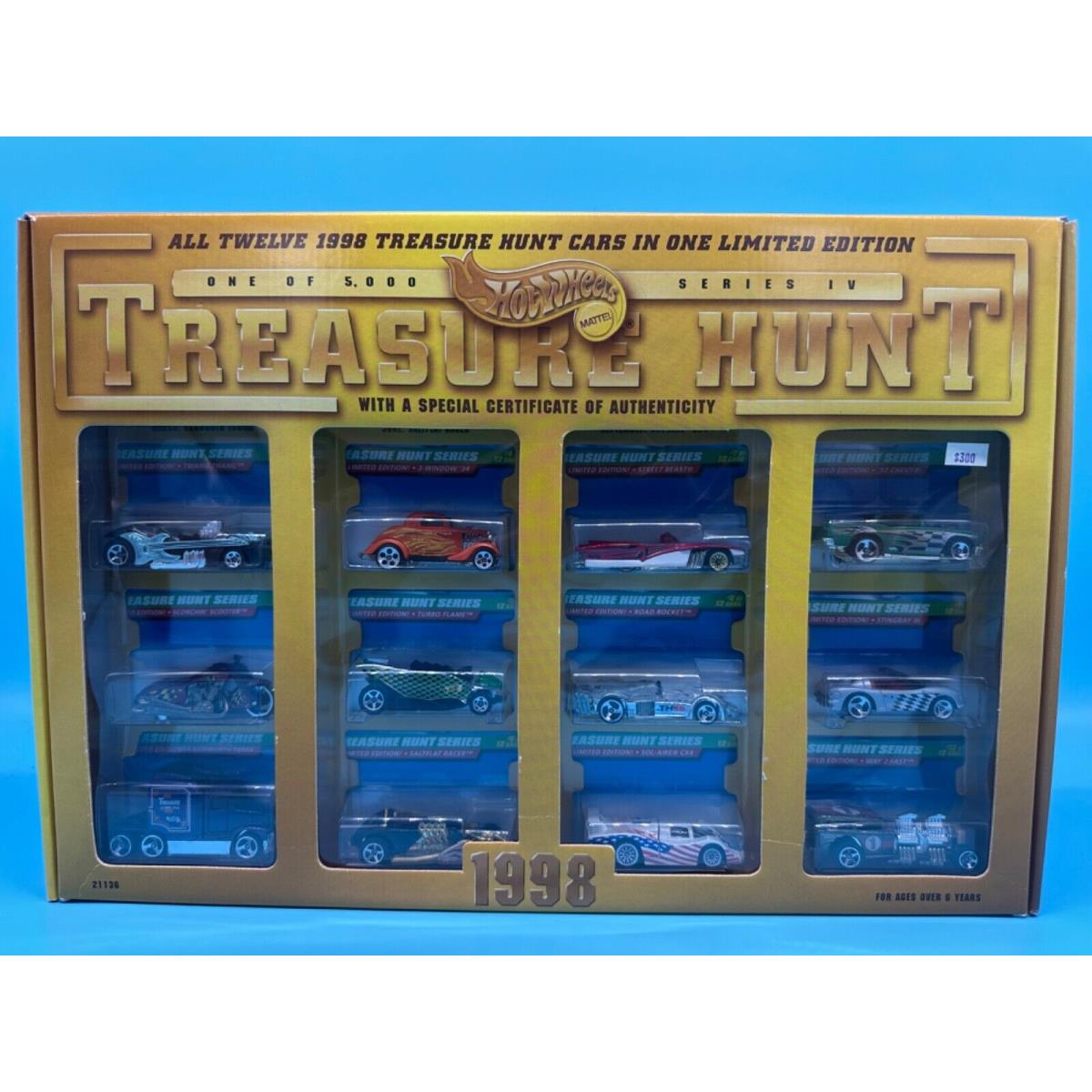 Mattel Hot Wheels 1998 Limited Edition Treasure Hunt Cars