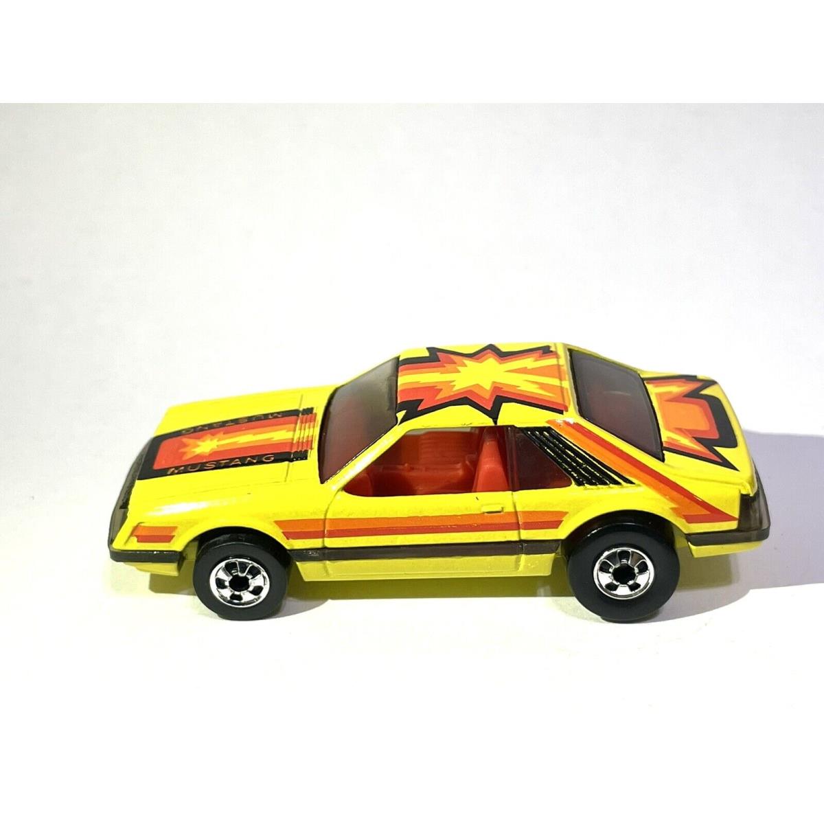 Vintage 1979 Hot Wheels Blackwall Hot Ones Yellow Turbo Mustang Cobra