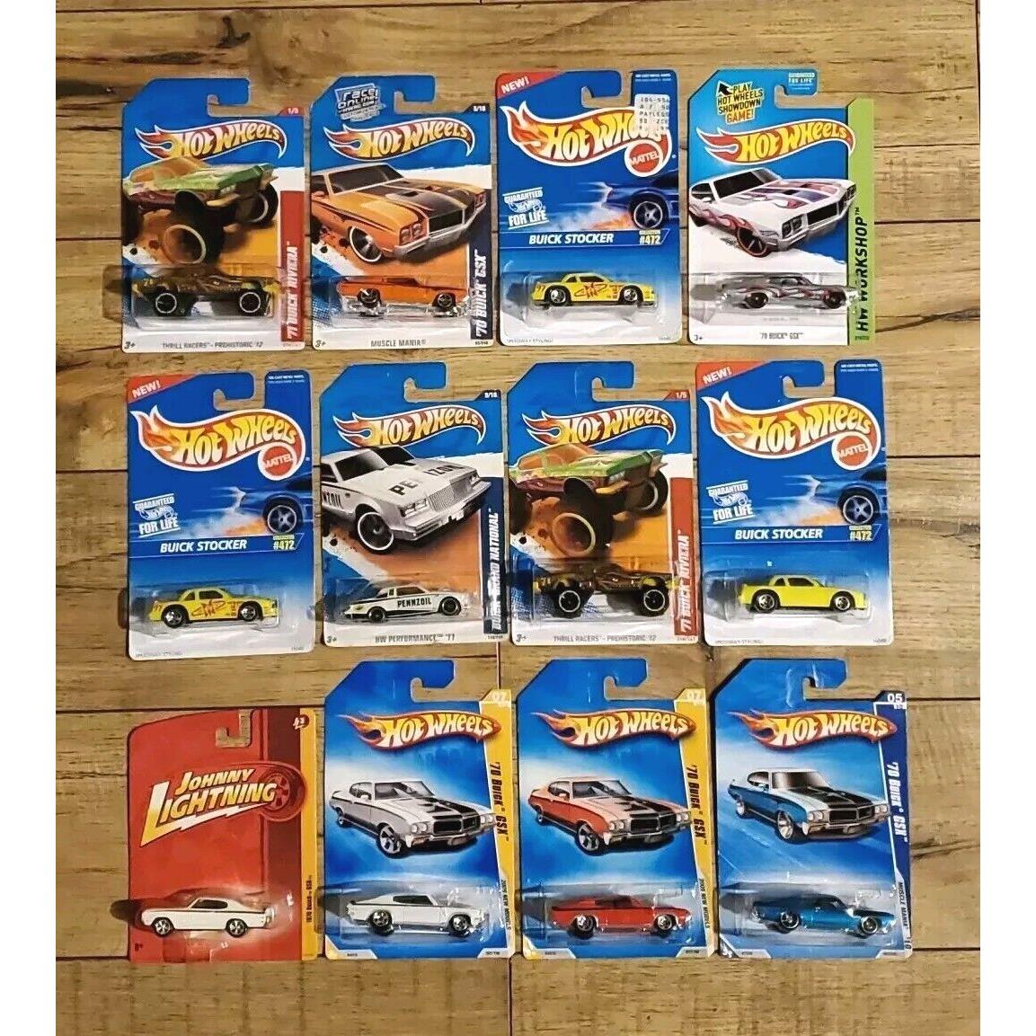 10 Hot Wheels 7 Models 7/42 `70 Buick Gsx Grand National Buick Stocker