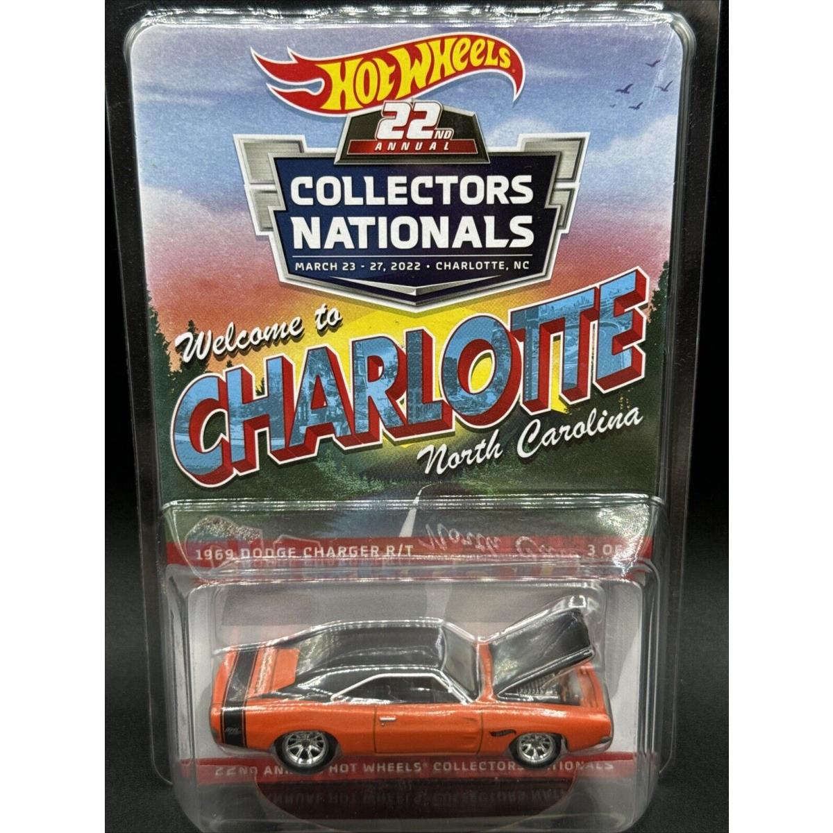 2022 Hot Wheels Orange 1969 Dodge Charger R/t 22nd Nationals Convention 00747/4k