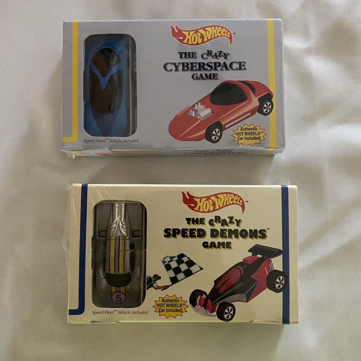 1994 Hot Wheels Cyberspace Game and Crazy Speed Demon Game es