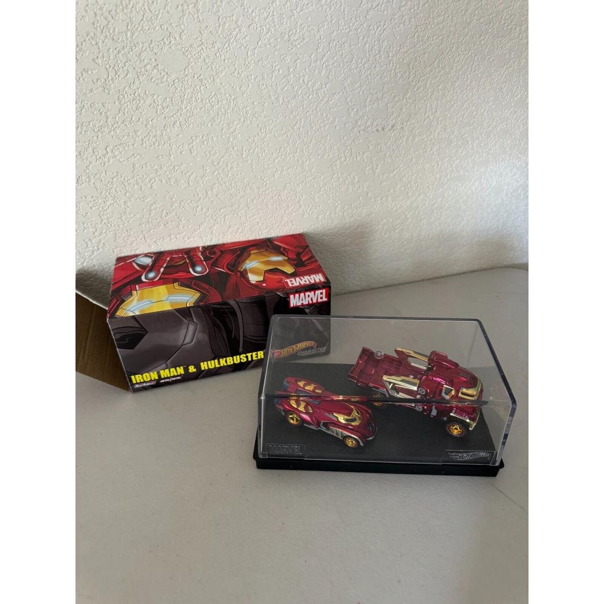 Hot Wheels Sdcc Character Cars Marvel Iron Man Hulkbuster Real Riders A60