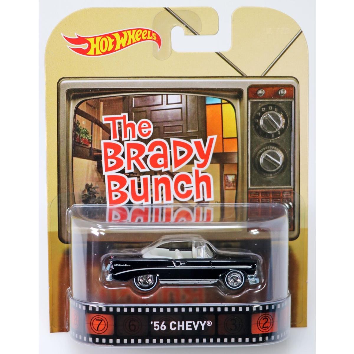 Hot Wheels The Brady Bunch `56 Chevy Retro Entertainment - CFR28 Nrfp 2015 Black