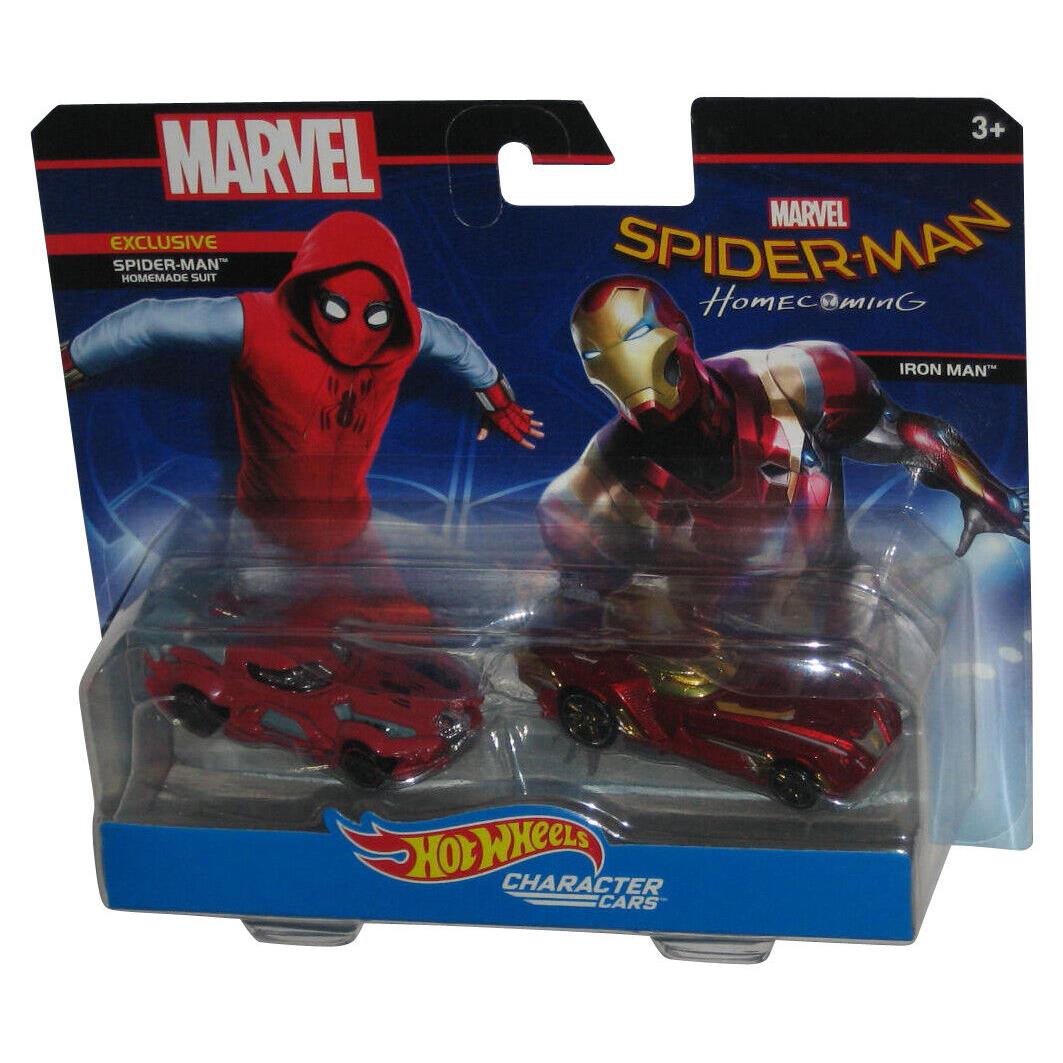 Marvel Homecoming Spider-man 2016 Hot Wheels Toy Car 2-Pack Set