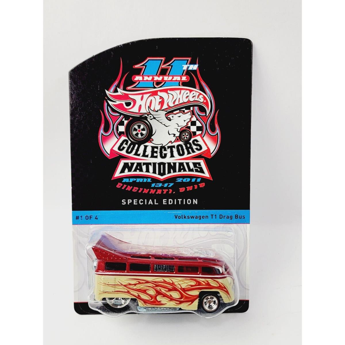 Hot Wheels 11TH Nationals Volkswagen Drag Bus Super Low 38 Very Nice JJ46