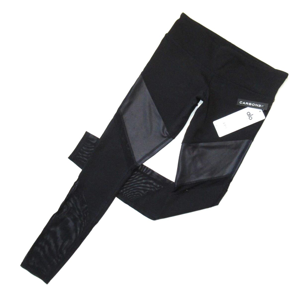 Alo Yoga Sheila Legging in Black Glossy Stretch Workout M