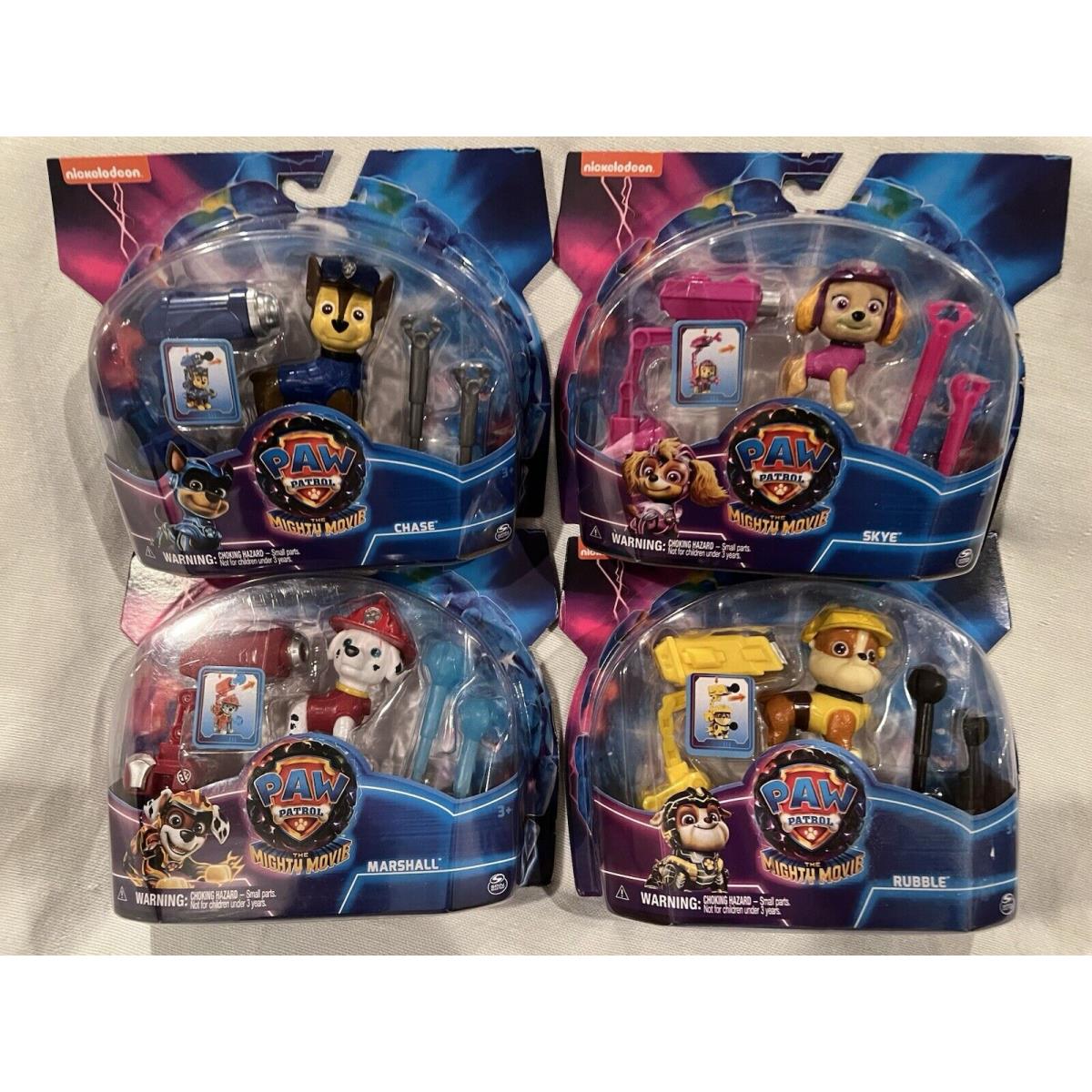 Paw Patrol The Mighty Movie Toy Paw Patrol Marshall Chase Figures 4 Pack