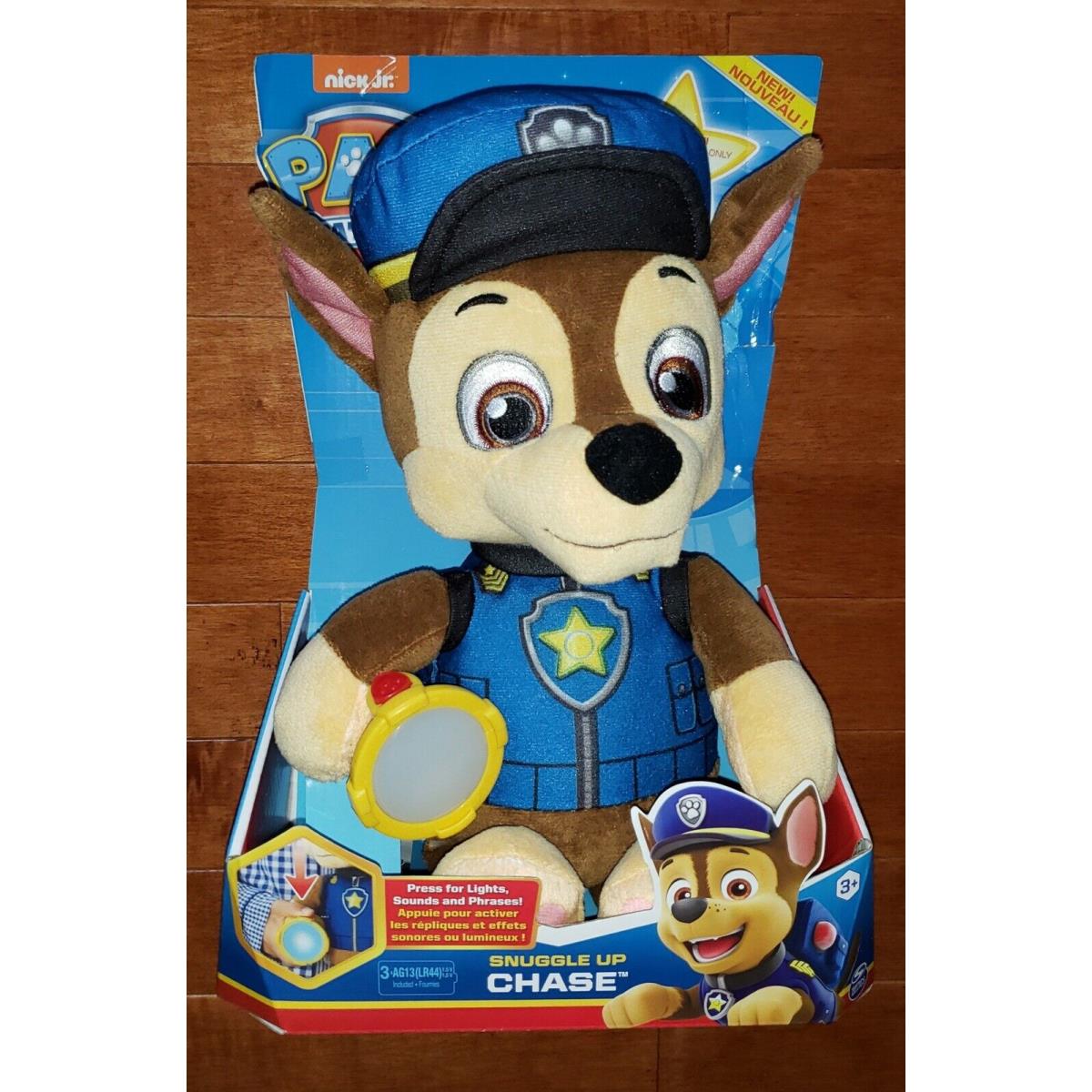 Spin Master 2019 Paw Patrol Snuggle Up Pup Chase Doll Plush Toy