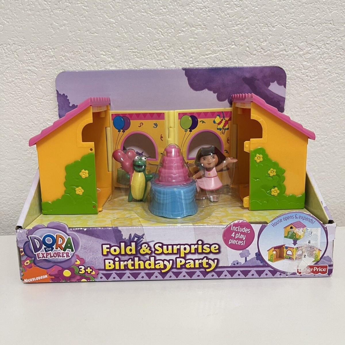 Fisher Price Dora The Explorer Fold Surprise Birthday Party Playset Toy 2009