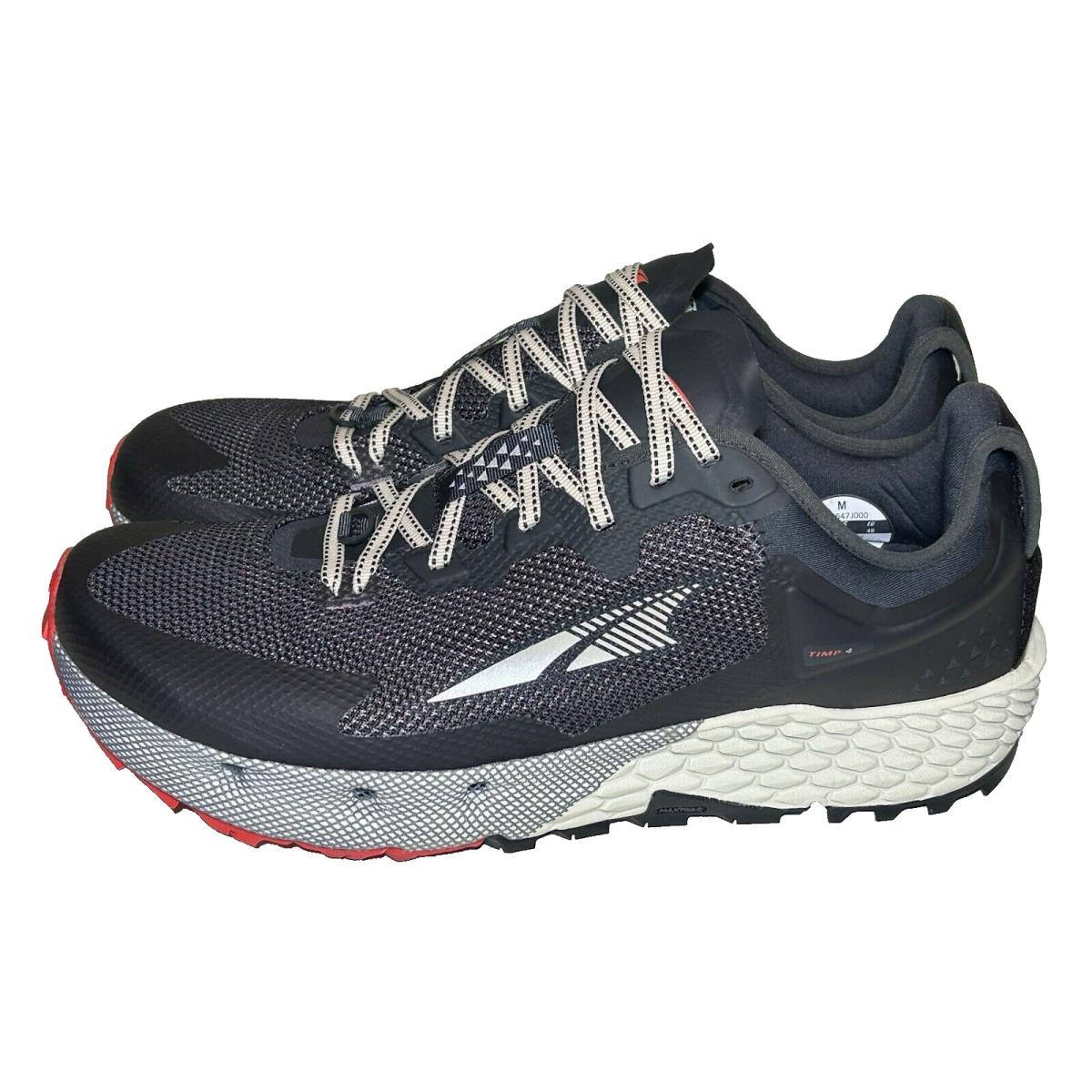 Altra Mens Size 11 Timp 4 Hiking Running Sneaker Black Lace Up Comfort Outdoor